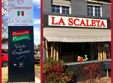 Nouvelle enseigne et totem lumineux "La Scaleta" pour le restaurant de Vouvray !