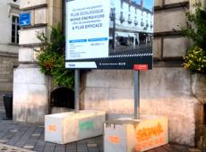 Panneaux d’informations chantiers amovibles pour informer les habitants de Tours des travaux dans leur ville